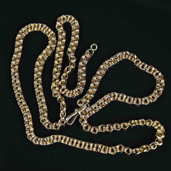 Solid 14K Gold Heavy Russian Link Chain Necklace 41 Gms - Boylerpf